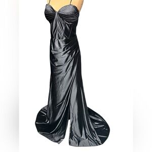 NOX Anabel, Evening Gown/ Prom Beaded Top, Low Open Back